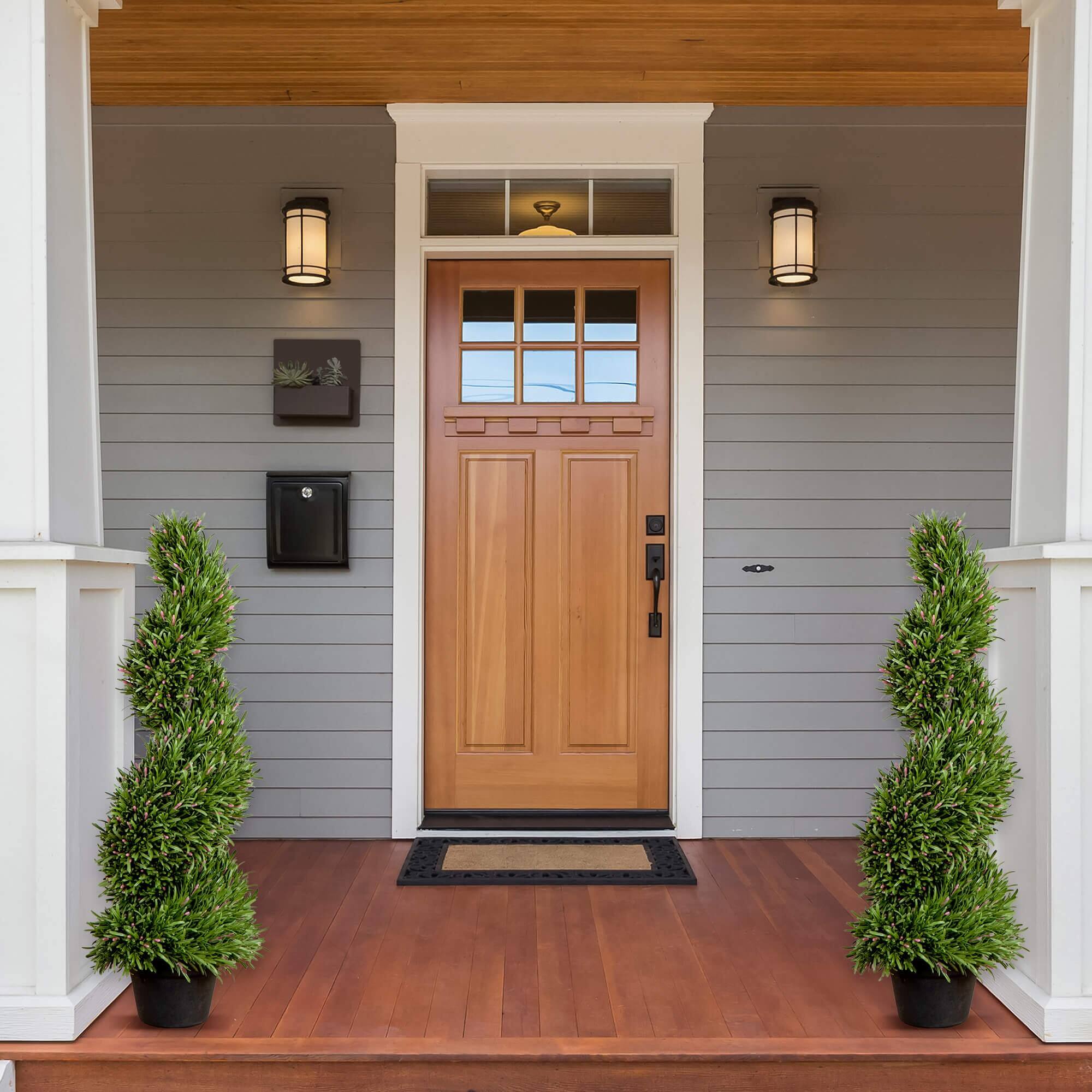 3ft. UV Resistant Artificial Rosemary Spiral Topiary Tree (Indoor/Outdoor)